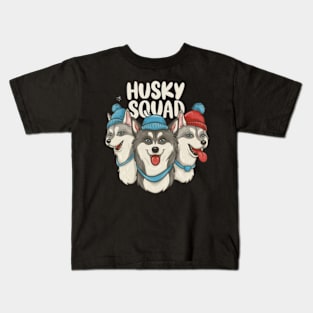 Husky squad Kids T-Shirt